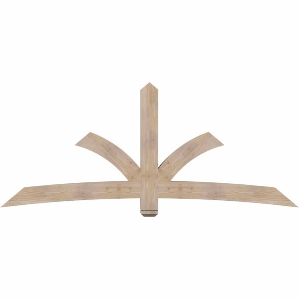 Ekena Millwork Davenport Smooth Timber Gable Bracket, Douglas Fir, 96"W x 40"H x 5 1/2"D x 5 1/2"F, 10/12 Pitch GBW096X40X0606DAV00SDF - main